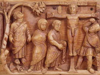 Crucifixión, talla, c.400-20 d.C.
